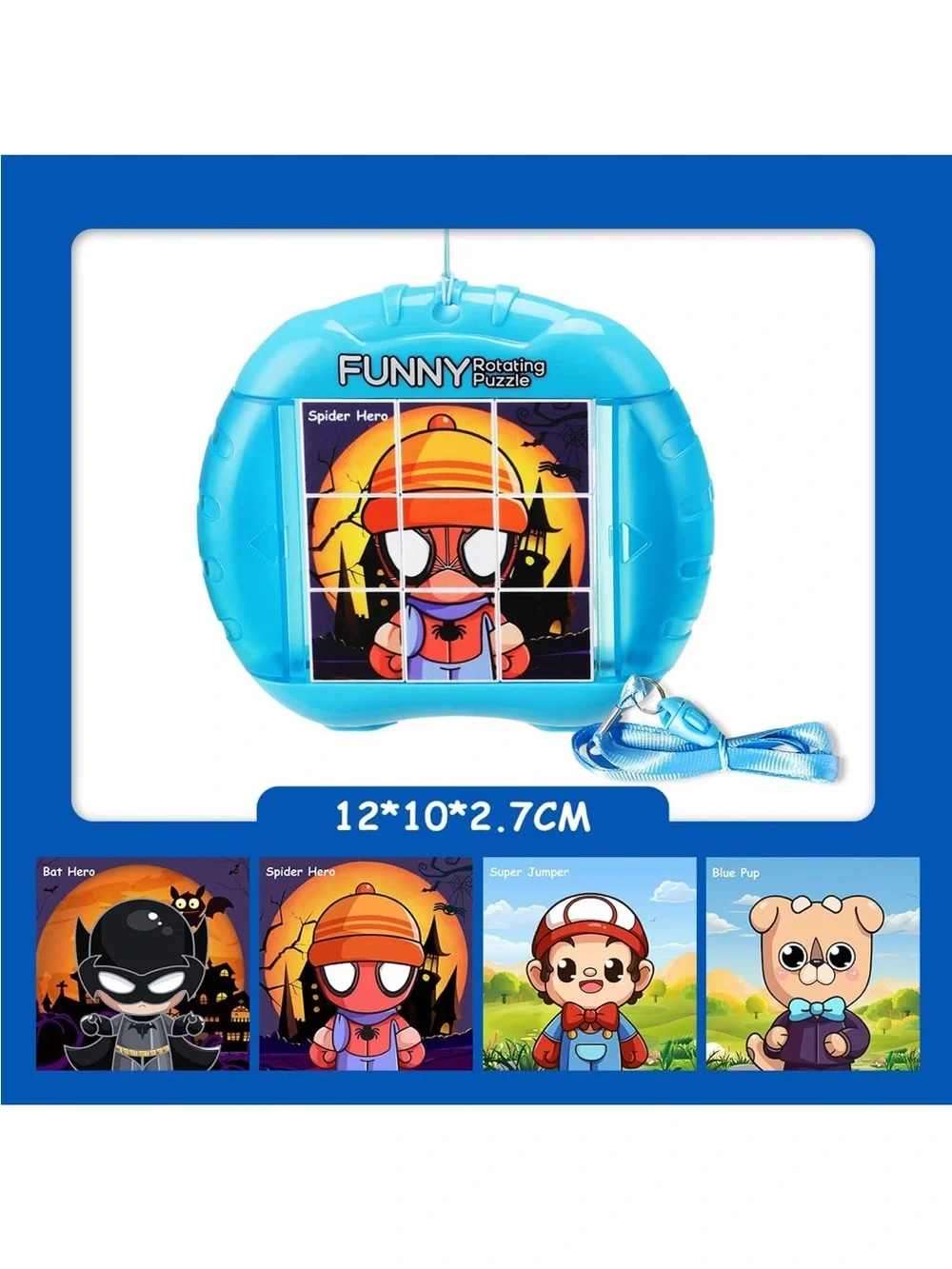 Hero 3D Rotating Puzzles Kids 4 Puzzles in 1 Toddler Toy Fine Motor Skills nwt